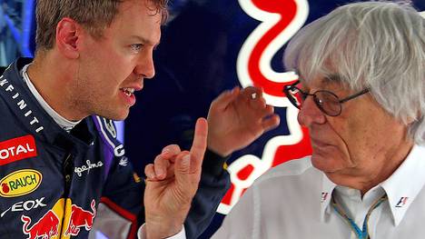 Sebastian Vettel Bernie Ecclestone Formel 1