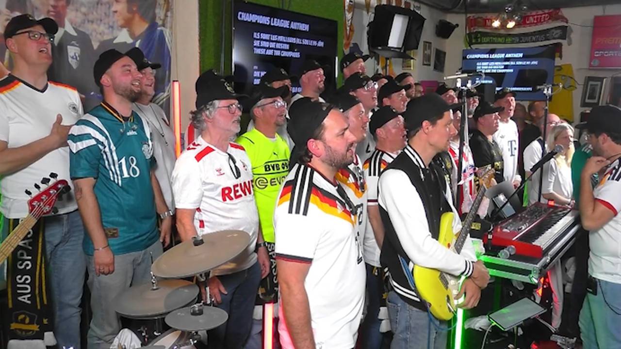 Männerchor singt Champions-League-Hymne im Fantalk