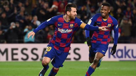 Lionel Messi traf im 16. Jahr in Folge in der spanischen Liga