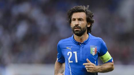Mittelfeldspieler Andrea Pirlo trug 116 Mal das Trikot der italienischen Nationalmannschaft