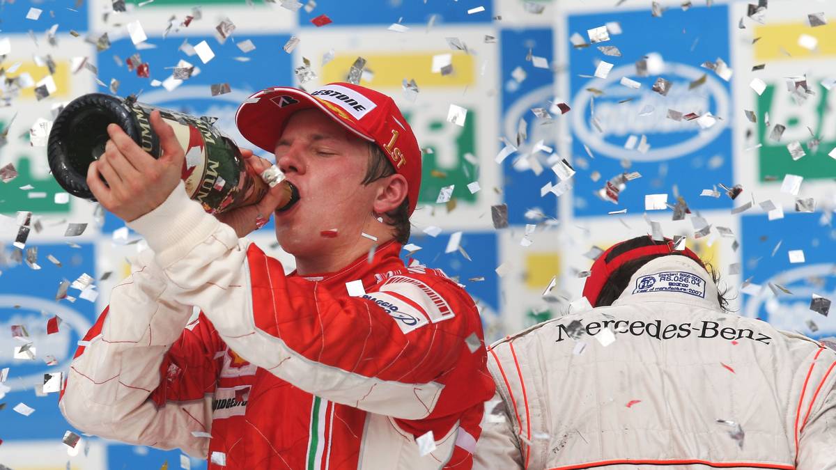 Kimi Räikkönen wurde 2007 im Ferrari Formel-1-Weltmeister