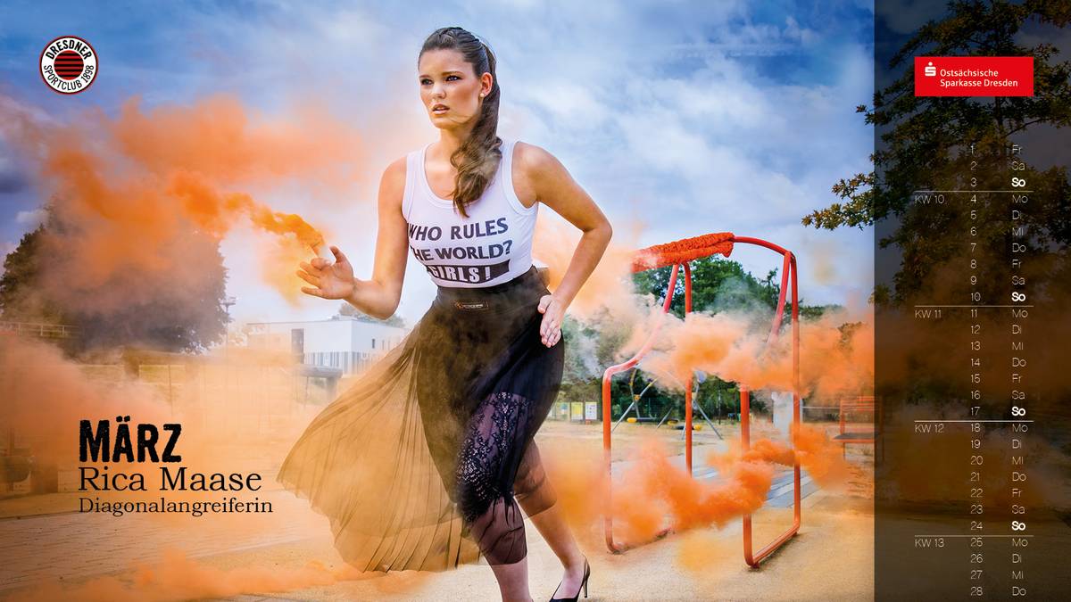 Rica Maase gibt im März die Richtung vor. Die Diagonalangreiferin stammt aus dem eigenen Nachwuchs und ist seit 2017 im Damen-Kader.