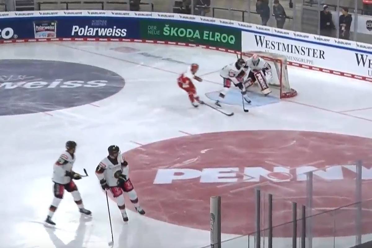 Die deutsche Eishockey-Nationalmannschaft hat sein Auftaktspiel gegen Dänemark knapp verloren. 