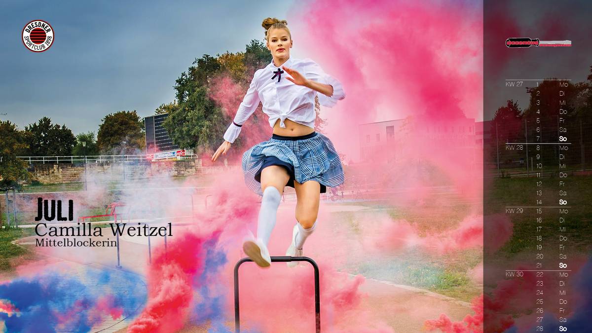 Als eines der größten Talente auf der Mittelblock-Position gilt Camilla Weitzel. Die 18-Jährige ist seit 2013 in Dresden aktiv.