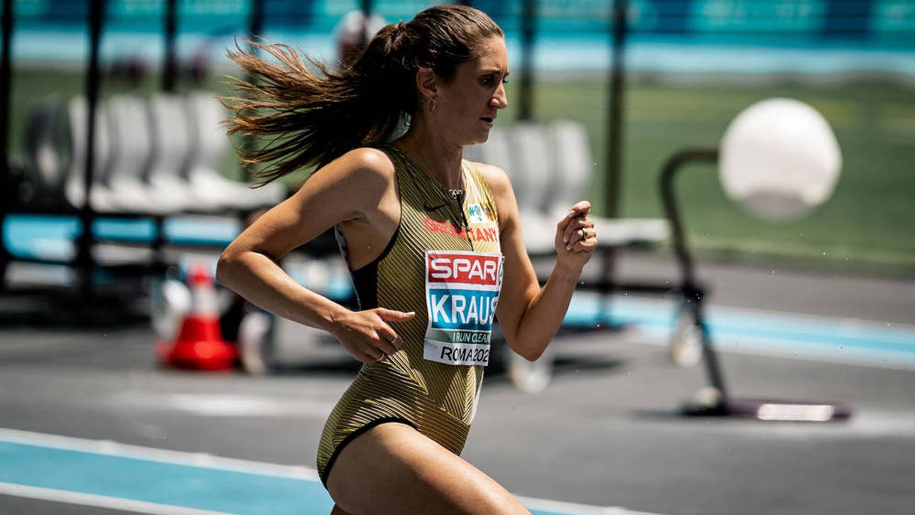 Gesa Krause bei ihrem Vorlauf in Rom
