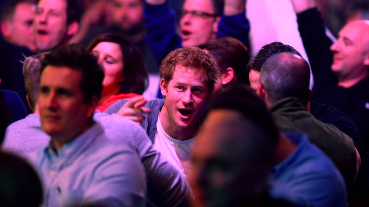 Prinz Harry verfolgte das WM-Match zwischen Bunting und Wade live im Ally Pally