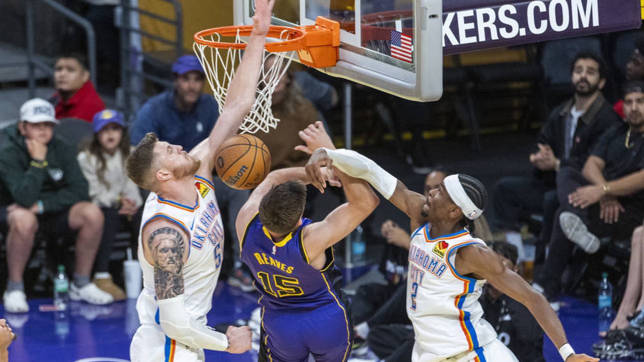 Isaiah Hartenstein und Shai Gilgeous-Alexander setzen zum Block an