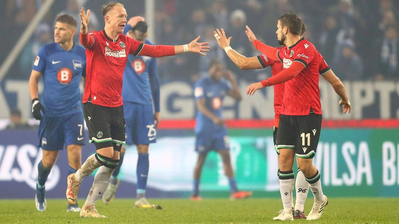 Hannover schockt Hertha spät