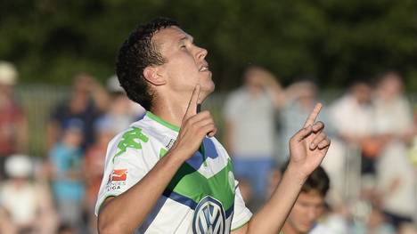 Ivan Perisic vom VfL Wolfsburg jubelt