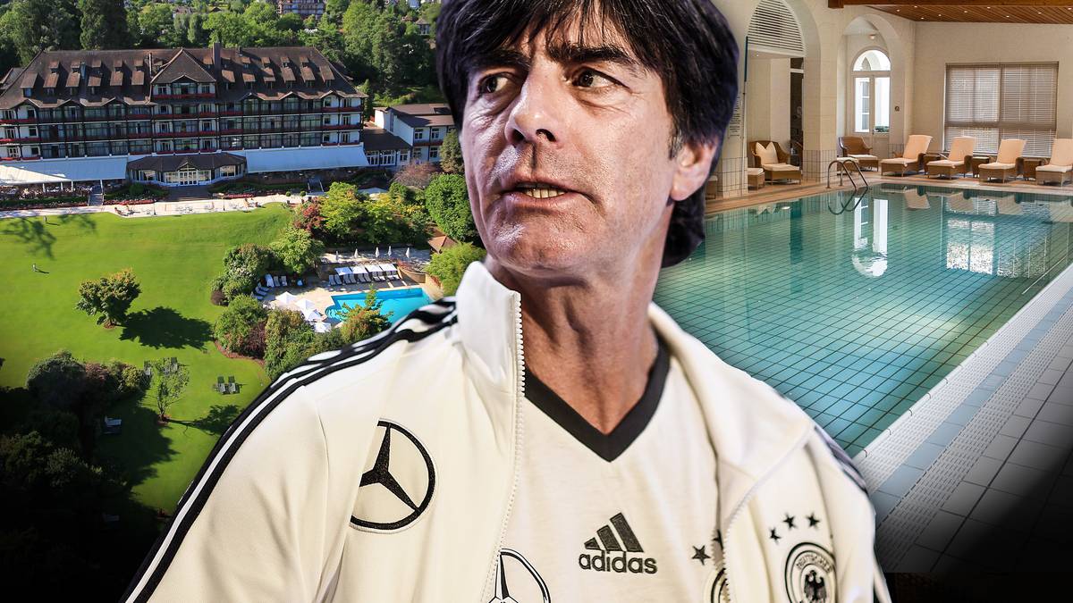 Im französischen Kurort Evian-les-Bains will Bundestrainer Joachim Löw den Geist finden,der die DFB-Elf schon im Campo Bahia stark machte. SPORT1 zeigt das deutsche Quartier.