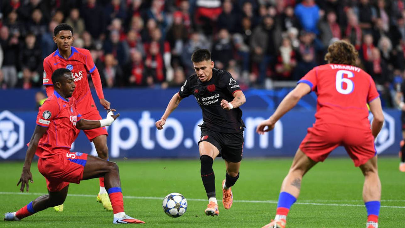 Claudio Echeverri feierte gegen Paris sein Startelf-Debüt