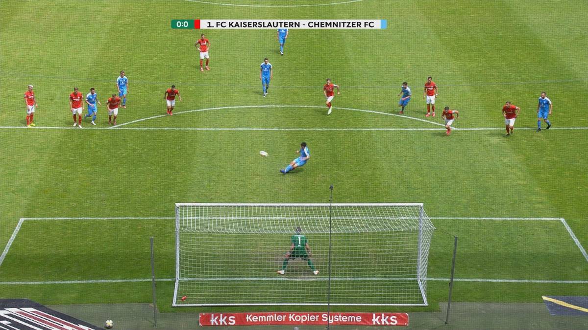 3. Liga: 1. FC Kaiserslautern - Chemnitzer FC (2:0) - Tore und Highlights