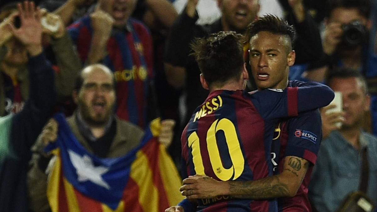 Den Schlusspunkt zum 3:0 setzt Neymar, der im Duell mit Torwart Manuel Neuer eiskalt einnetzt