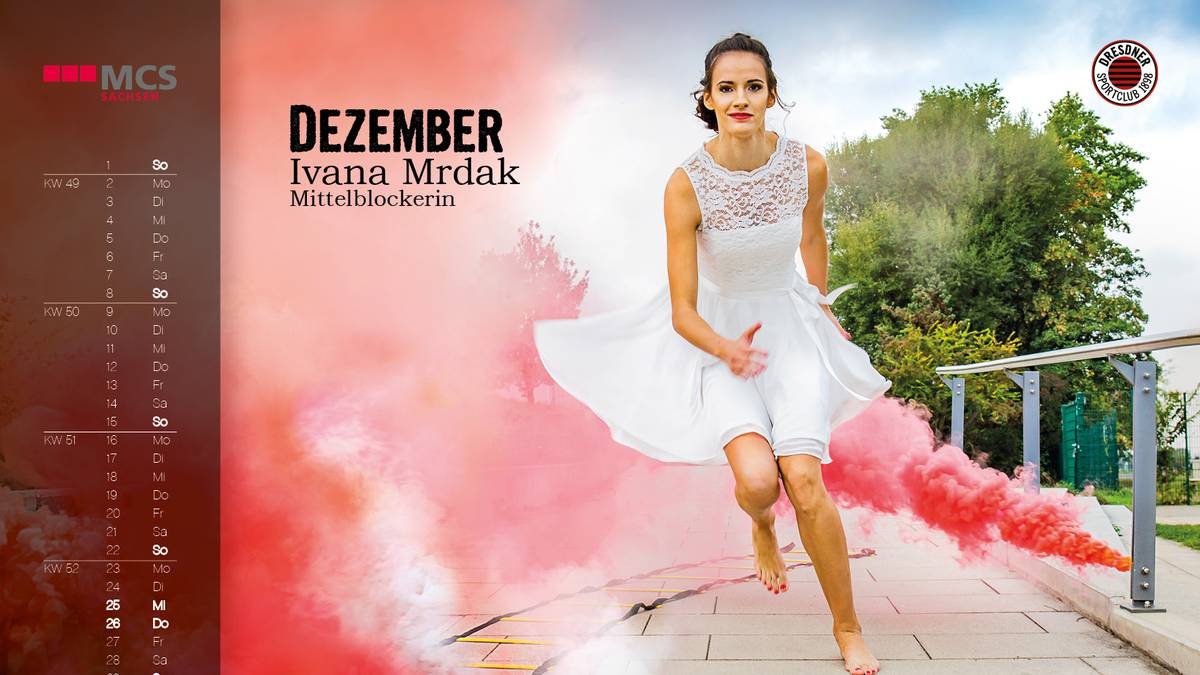 Ivana Mrdak ist Mittelblockerin. Die Serbin spielt seit 2017 in Dresden.