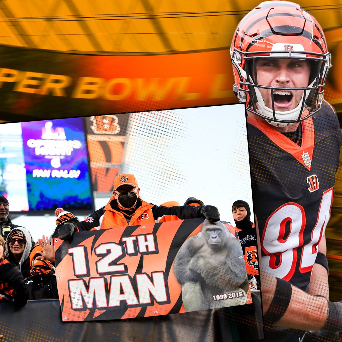 The Game Day NFL on X: @Bengals Harambe would be proud. What a season for  the Bengals. #SBLVI #SuperBowl #whodey  / X