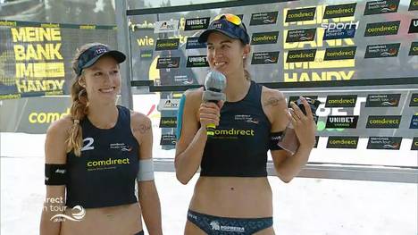 Tanja Hüberli freut sich, wieder mit ihrer Stamm-Partnerin Nina Betschart auf dem Court zu stehen - sieht aber noch Verbesserungspotenzial.