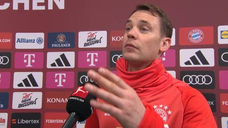 Manuel Neuer spricht im Intervew über die gescheiterten Bayern-Trainer und flüchtet anschließend aus dem Interview nach einer Frage zu Leverkusen-Coach Xabi Alonso.