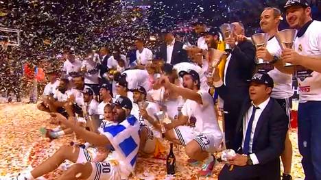 Real Madrid feiert den Triumph in der Euroleague