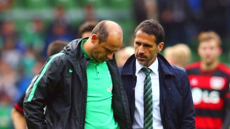 Sportgeschäftsführer Thomas Eichin nimmt sich Werders Coach Viktor Skripnik zur Brust