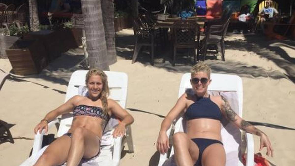 Neben dem Platz entspannt Gorry gerne in der Sonne. "The best kind of recovery" (Die beste Art der Regeneration) schreibt sie zu diesem Bild auf Instagram