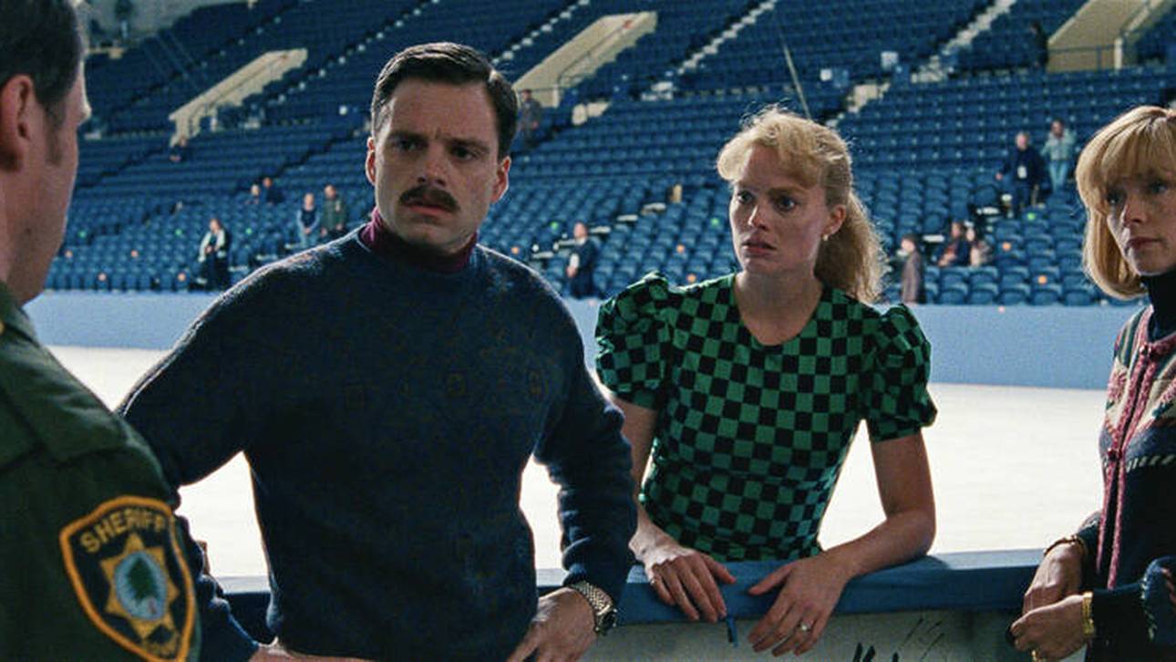 Margot Robbie (mit Co-Star Sebastian Stan) spielte in I, Tonya die Tonya Harding