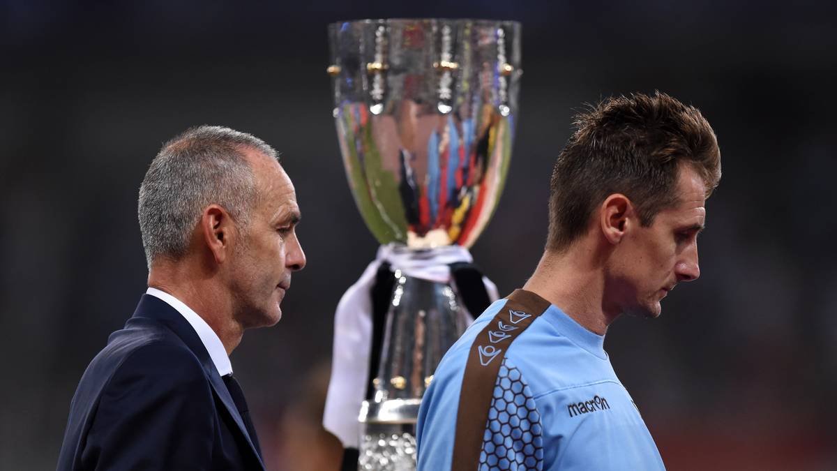 2015 verpasst Klose mit Lazio den Supercup-Titel. In Schanghai verlieren Klose & Co. gegen Juventus Turin