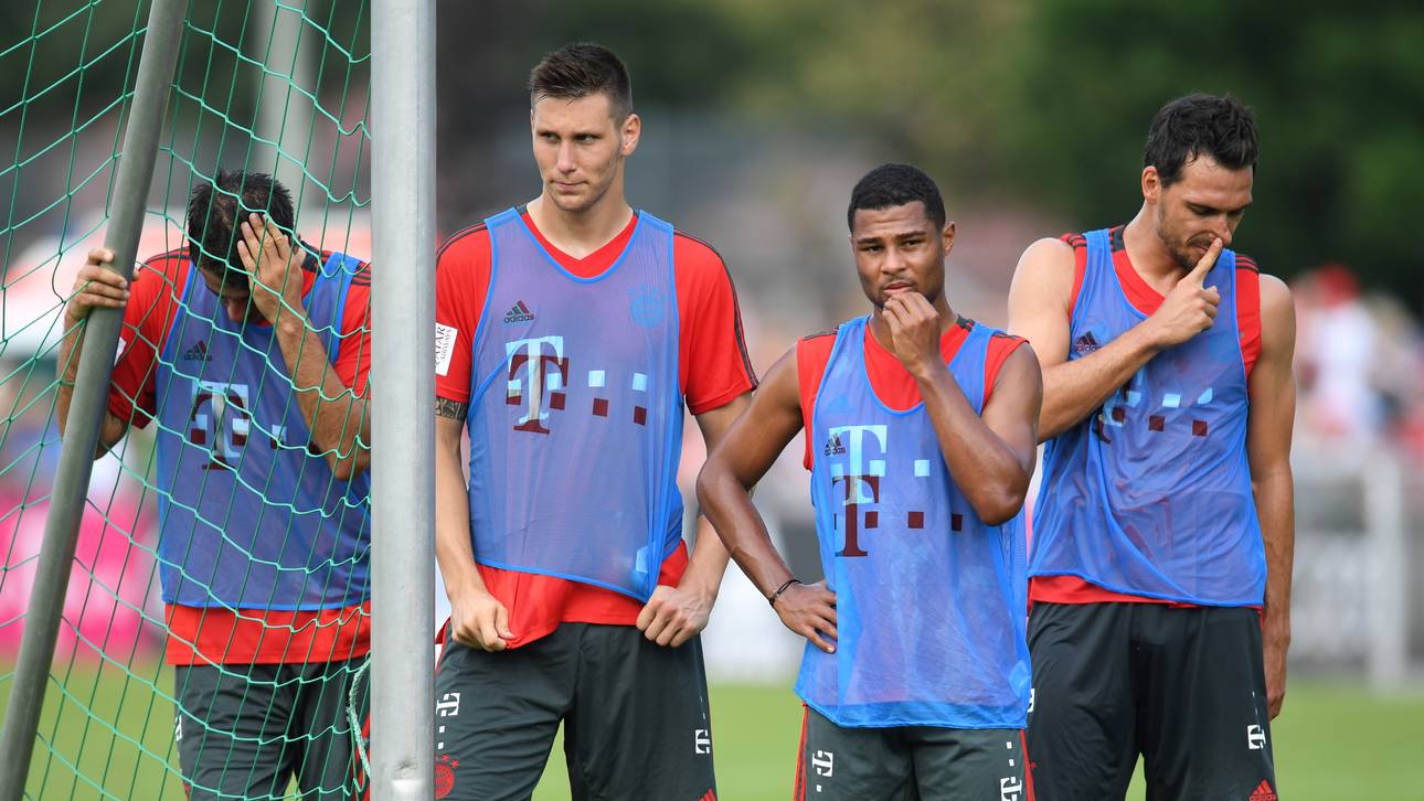 Zusammenprall im Bayern-Training