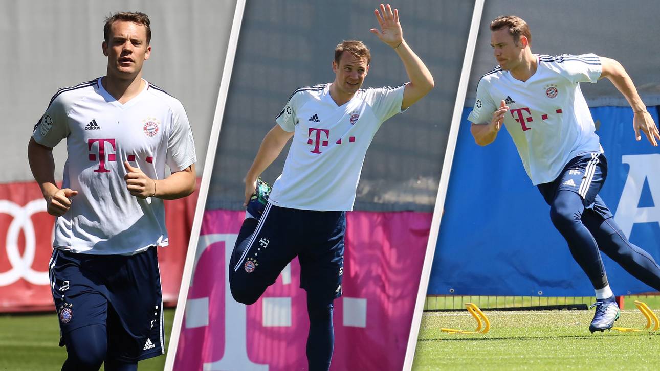 So lief Neuers Trainingscomeback