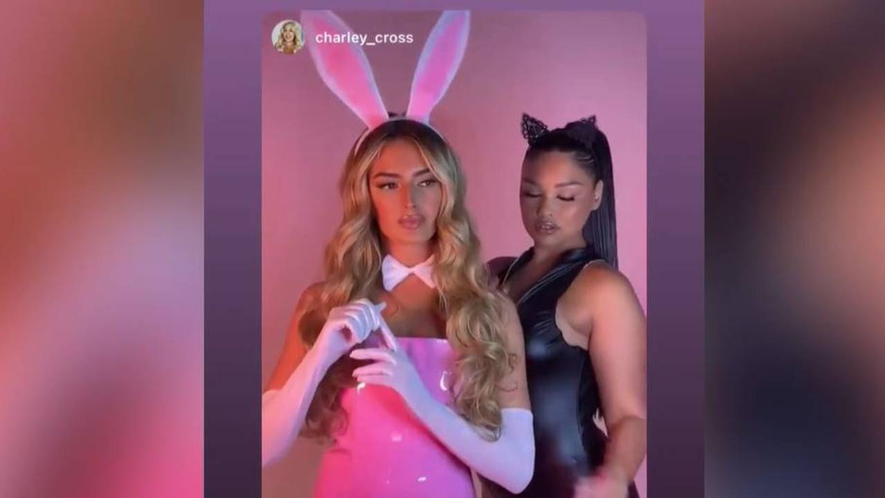 Jack Grealishs Model-Freundin verblüfft im rosa Latexhasen-Outfit