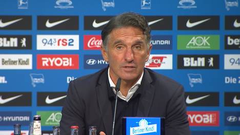Hertha muss sich Eintracht Frankfurt mit 1:3 geschlagen geben. Berlins Trainer Bruno Labbadia sucht anschließend Gründe für die Niederlage.