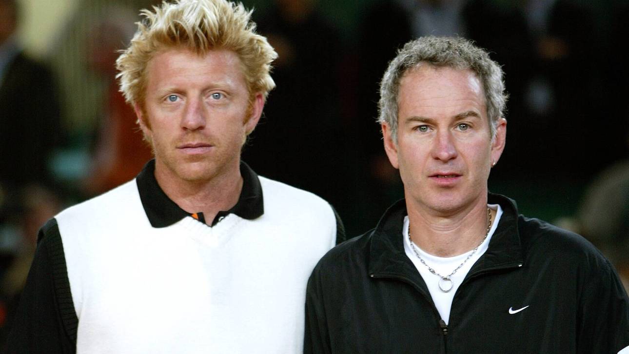 Boris Becker und John McEnroe lieferten sich große Schlachten