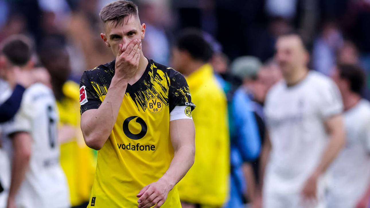 Borussia Dortmund um Kapitän Nico Schlotterbeck ist nach der Pleite in Mönchengladbach frustriert