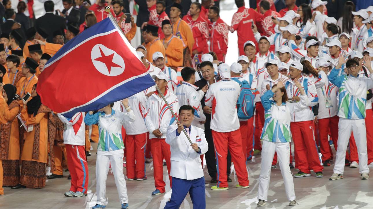 Nordkorea mit Delegation zu Olympia