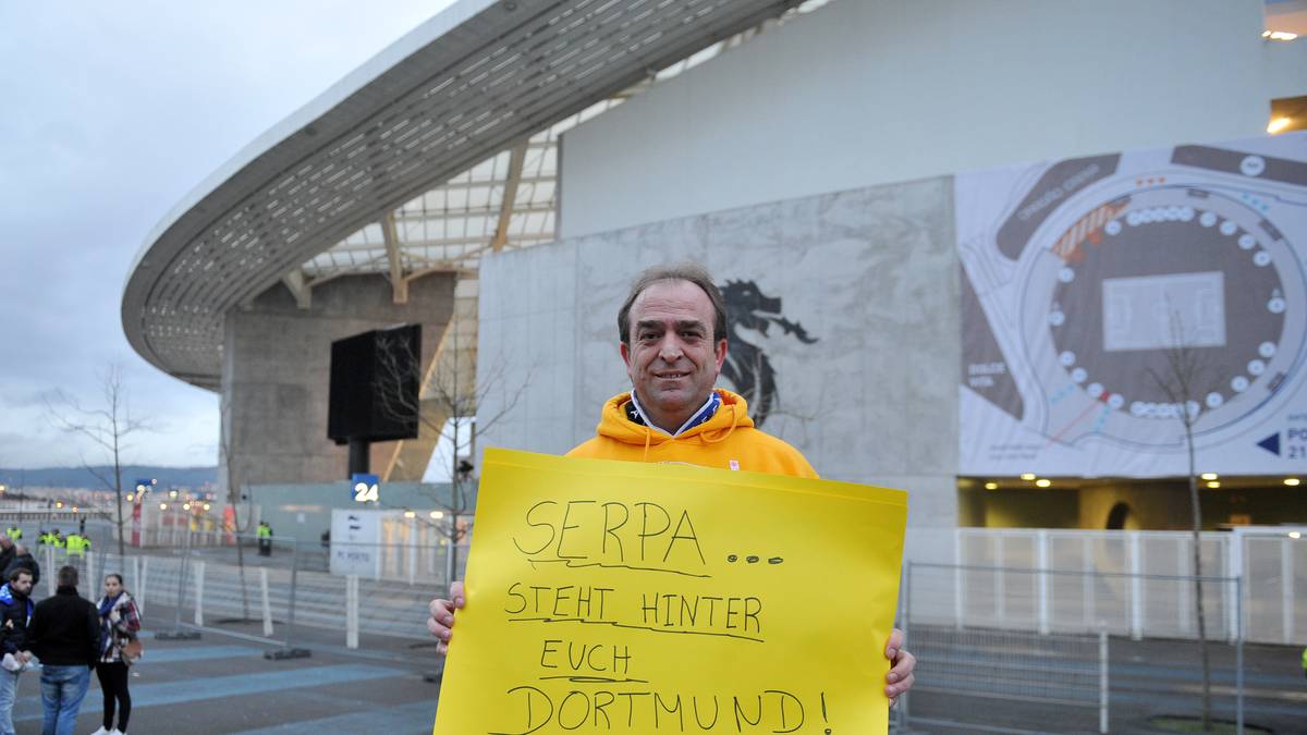 Waschechte BVB-Fans gibt es in Portugal also auch. Ein Mann aus der Kleinstadt Serpa dokumentiert seine Unterstützung für den BVB mittels eines Plakats