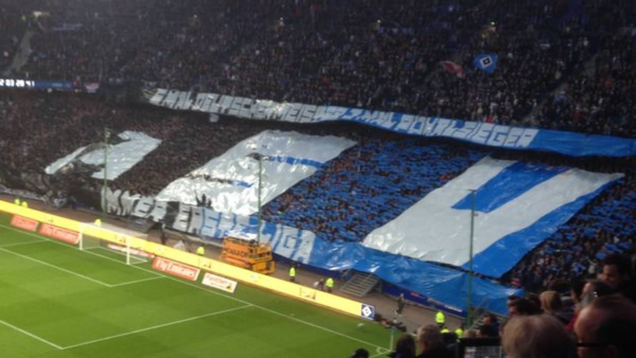 HSV mit Pannen-Choreo im Derby