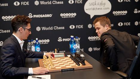 Schach-WM: Magnus Carlsen und Fabiano Caruana erneut mit Remis
