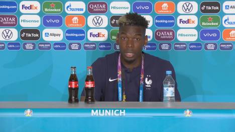Antonio Rüdiger sorgt mit einer Aktion gegen Paul Pogba in Deutschlands Duell mit Frankreich bei der EM für Aufsehen. Der Franzose reagiert.