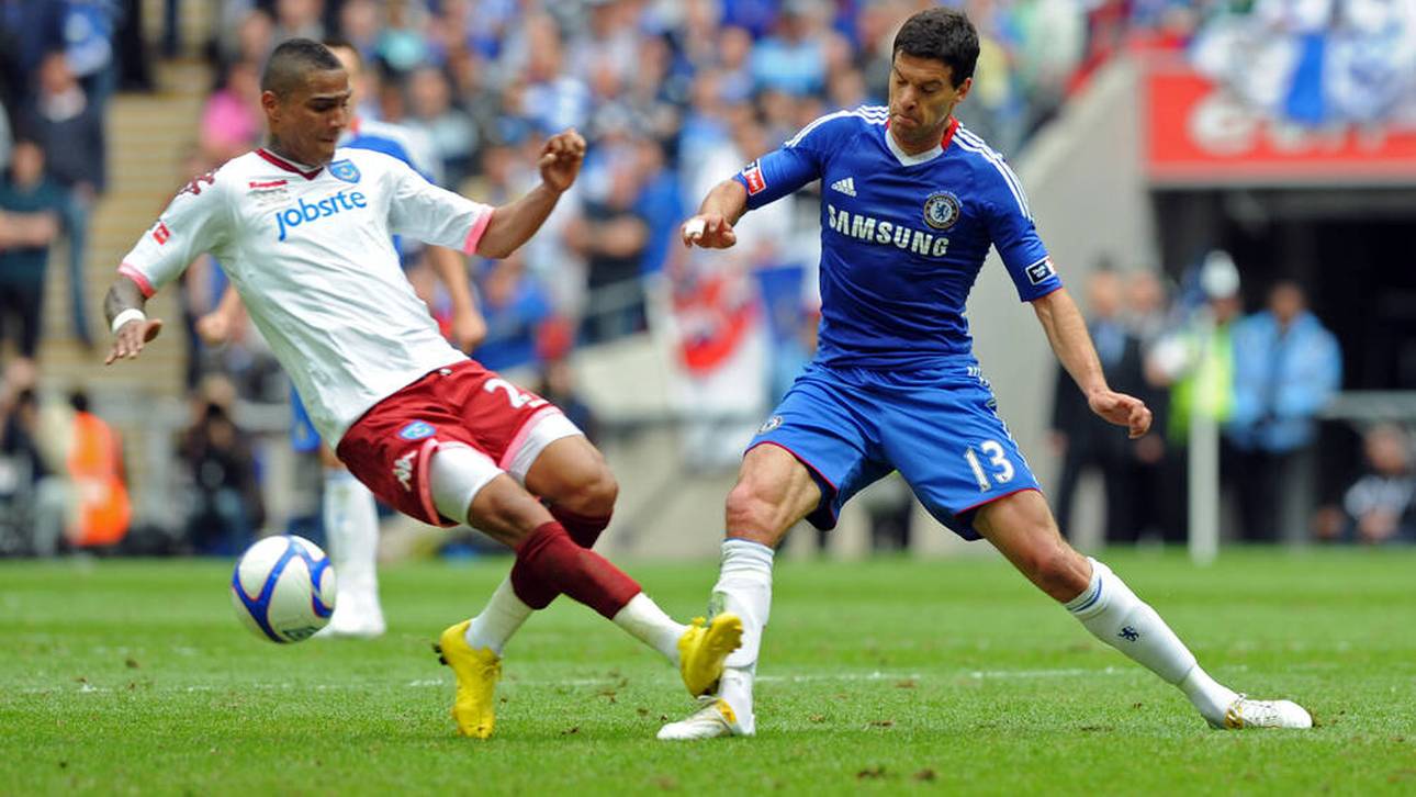 Kevin-Prince Boateng trat Michael Ballack im FA-Cup-Finale 2010 auf den Knöchel