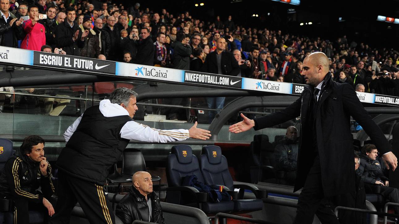 Handschlag zwischen Pep und Mou?