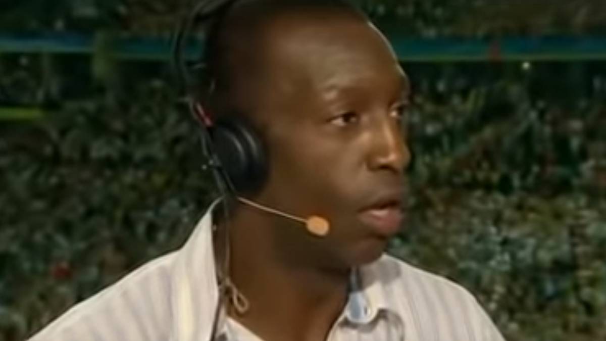 Michael Johnson kann es nicht glauben, als er die Zeit von Usain Bolt sieht