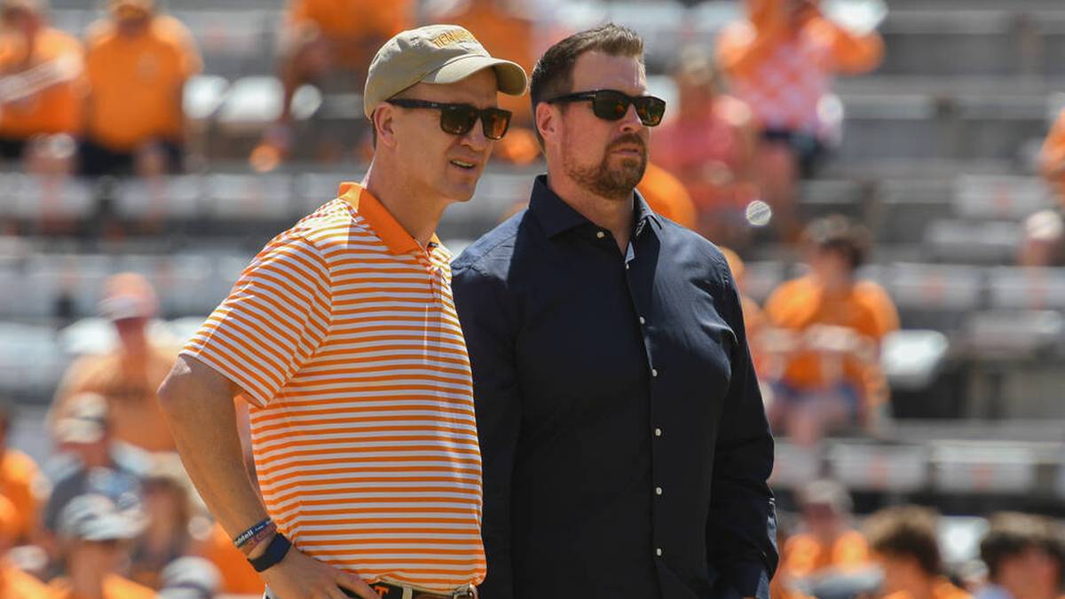 Peytom Manning und Ryan Leaf (r.) sahen sich 2019 bei einem College-Spiel wieder