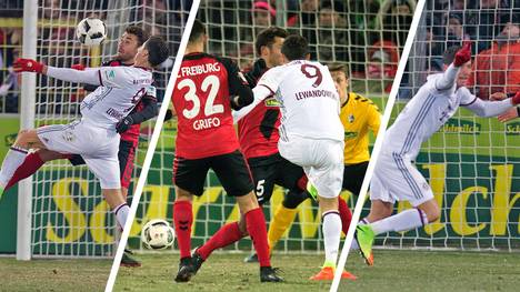 Robert Lewandowski trifft gegen den SC Freiburg doppelt 