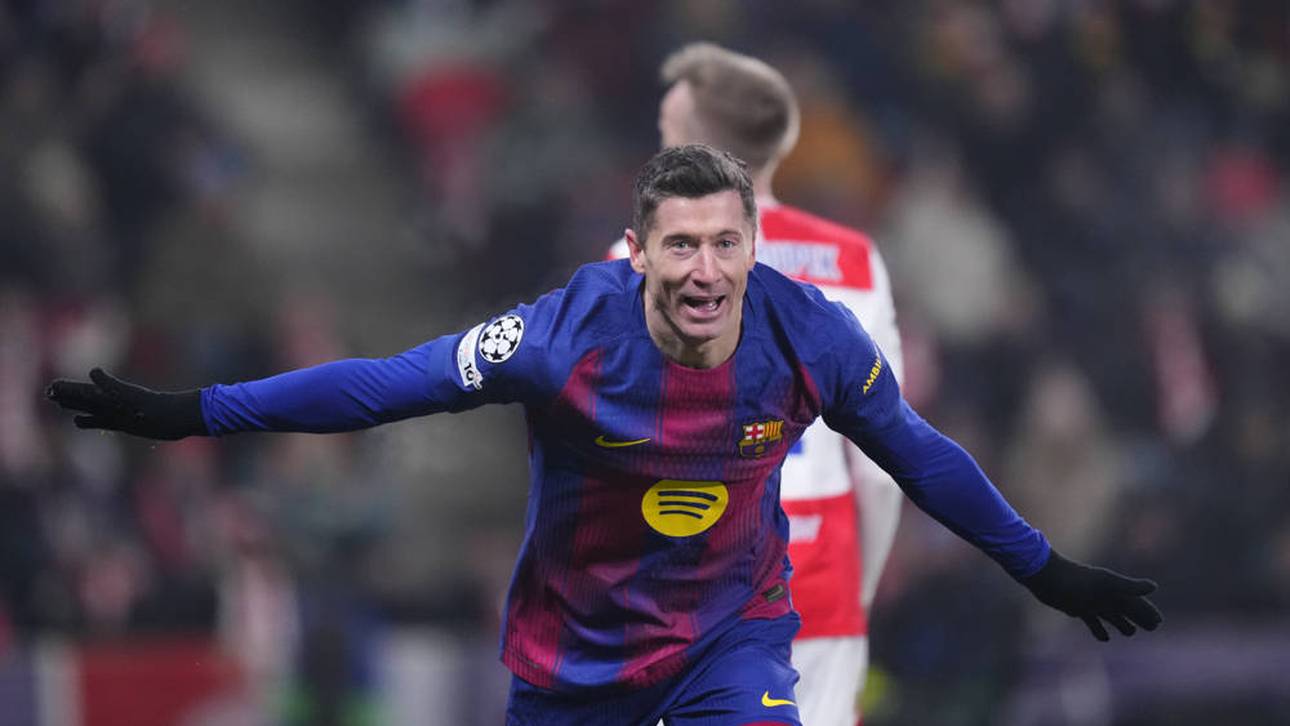 Robert Lewandowski erlebte eine wilden Abend in Prag 