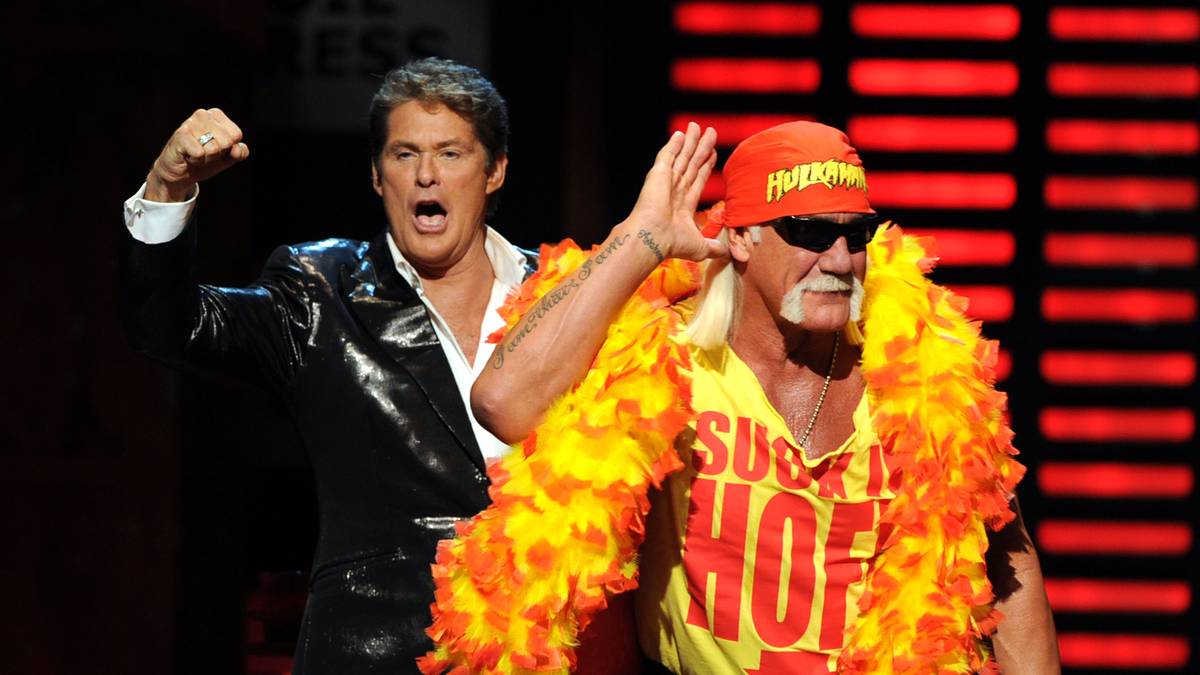 2010 war Hogan auch bei der Comedy-Gala "The Roast of David Hasselhoff" dabei - Achtziger- und Neunziger Legenden unter sich