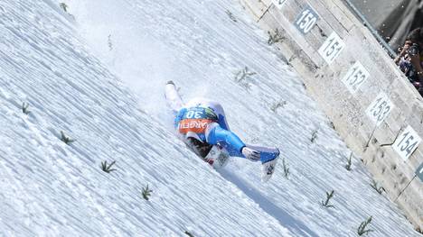 Schlimme Szene: Daniel Andre Tande stürzte in Planica schwer