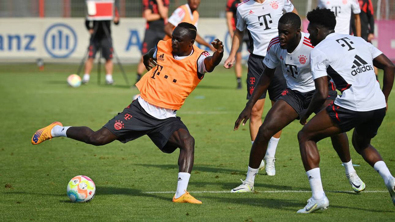 Mané verzückt im ersten Training