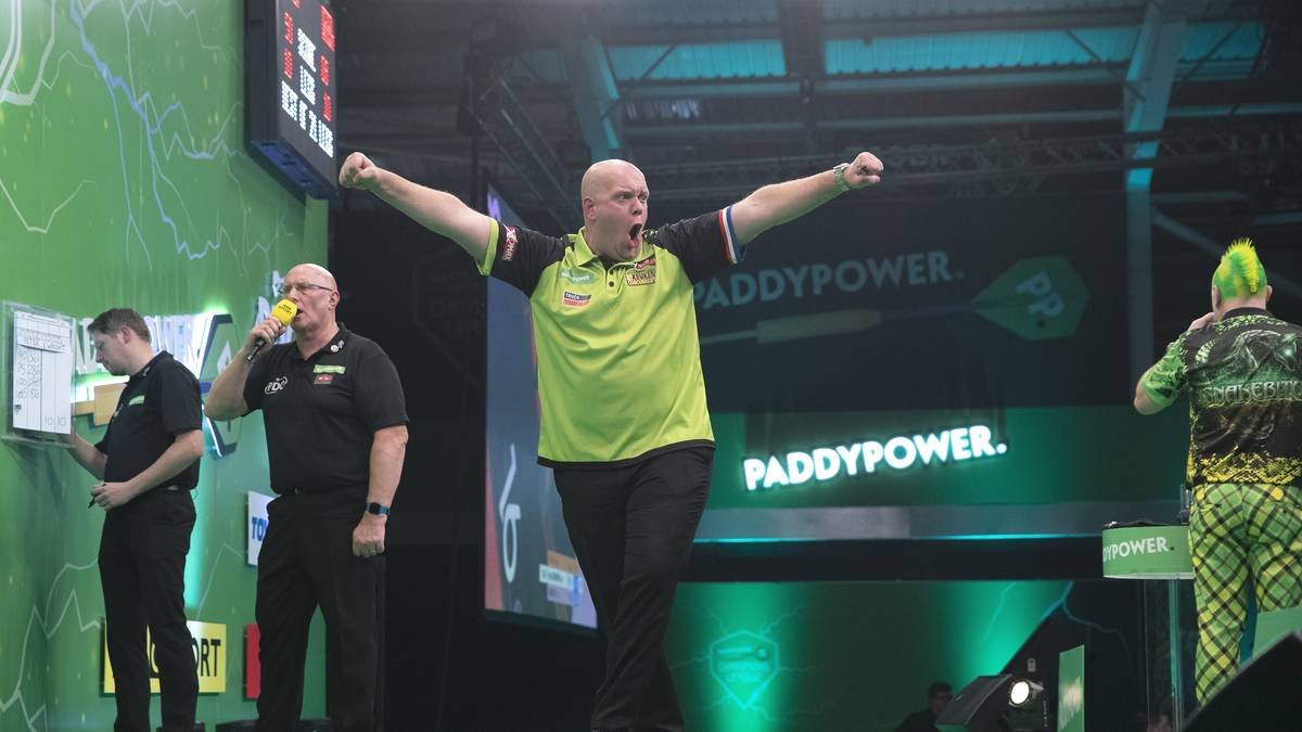 Selbst drei Matchdarts musste MvG überstehen, ehe er sich zum ersten Mal den Triumph in diesem Wettbewerb sichern konnte. Am Ende benötigte MvG ein Average von 100,87 Punkten und eine Doppelquote von 47,83 Prozent, um das Spiel für sich zu entscheiden