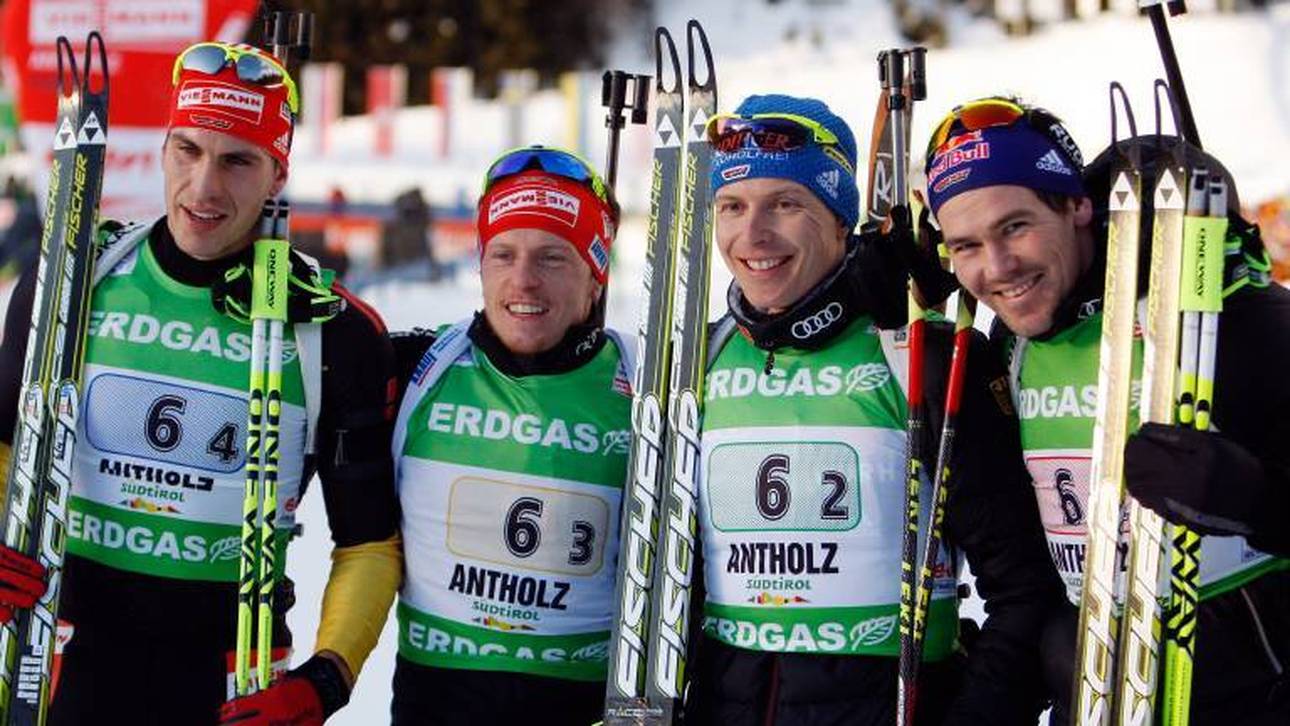 Das Bild zeigt Arnd Peiffer, Florian Graf, Andreas Birnbacher und Michael Rösch (v.l.n.r.)