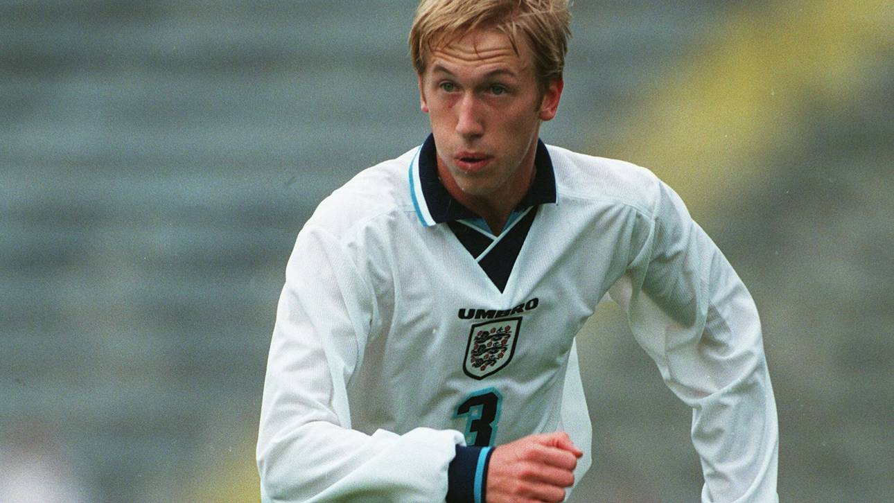 Graham Potter im Trikot der englischen U21-Nationalmannschaft