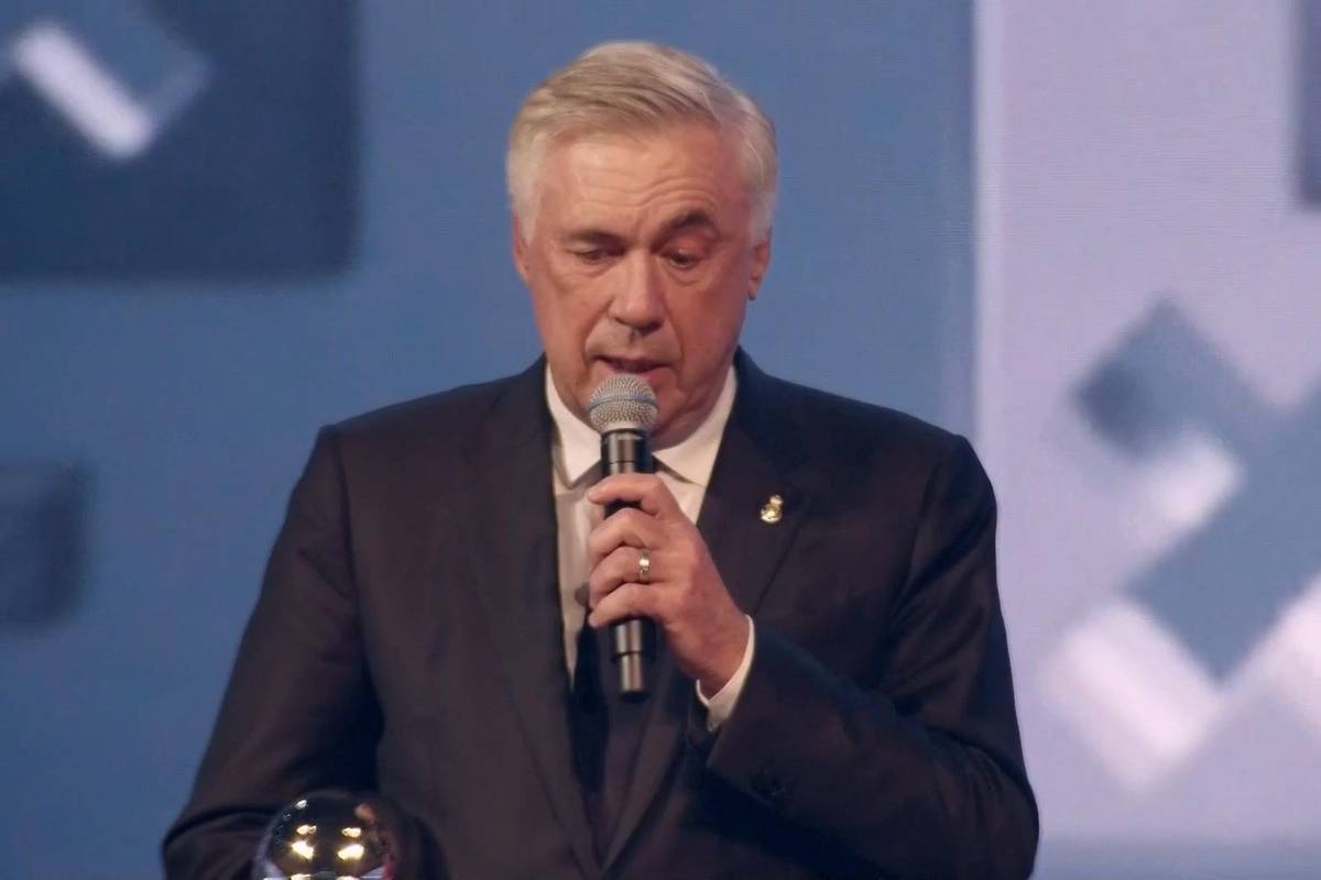 Real-Coach Carlo Ancelotti wurde mit dem FIFA-Preis für den besten Trainer des Jahres 2024 ausgezeichnet. In seiner bewegenden Rede spricht er darüber, wie Emotionen ihm helfen, weiterzumachen.